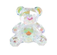 Sculptuur teddybeer acryl 7x6x4cm