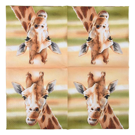 Servet l33b33cm giraf 20st