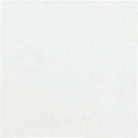 Servet l33b33cm wit 20 stuks