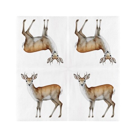 Servet papier 33x33cm ree 20st