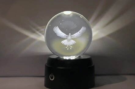 Sfeerverl.led usb vogel 8x8x13cm