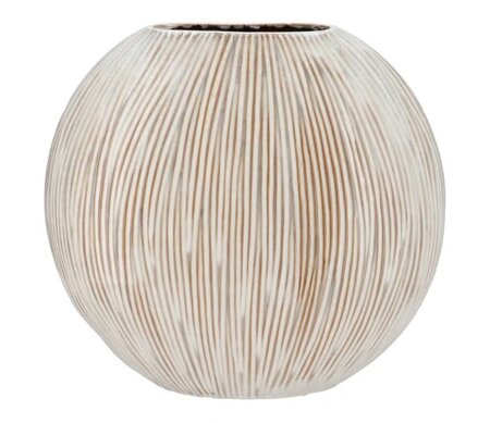 SIFAN WHITE VASE OVAL 41X16X39CM