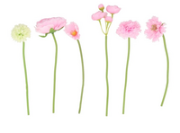 SILK BOUQUET FLOWERS LIGHT PINK 23CM