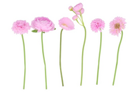 SILK BOUQUET FLOWERS LIGHT PURPLE 23CM