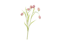 SILK FRITILLARY FLOWER PINK SINGLE STEM 58CM