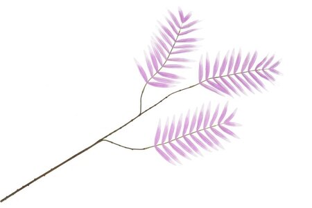SILK PALM LEAF LIGHT PURPLE 87CM
