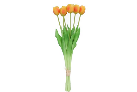 SILK TULIP ORANGE 43CM