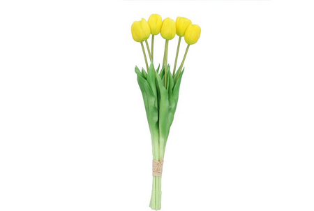 SILK TULIP YELLOW 43CM