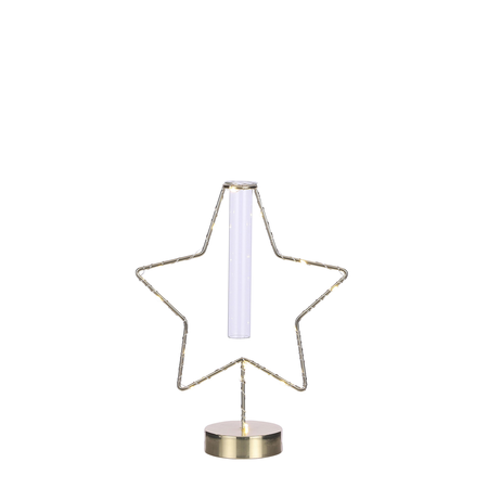 Singleflowr d21.5h27.5cm goud bo