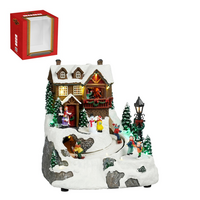 Ski scenery bo l24b23.5h24.5cm