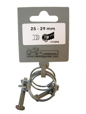 Slangklemmen verzinkt 25 - 29mm - afbeelding 1