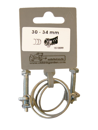 Slangklemmen verzinkt 30 - 34mm - afbeelding 1