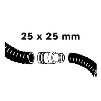 Slangverbinder recht l25b25mm - afbeelding 2