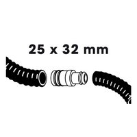 Slangverbinder recht l25b32mm - afbeelding 2