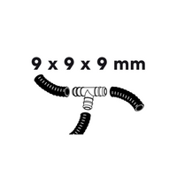 Slangverbinder t-stuk l9b9h9mm - afbeelding 2