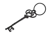 Sleutel metaal 9x7x24cm zwart