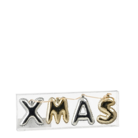 Slinger orn. xmas goud/zilver