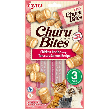 Snack ciao churu kip&tonijn&zalm 3x10g