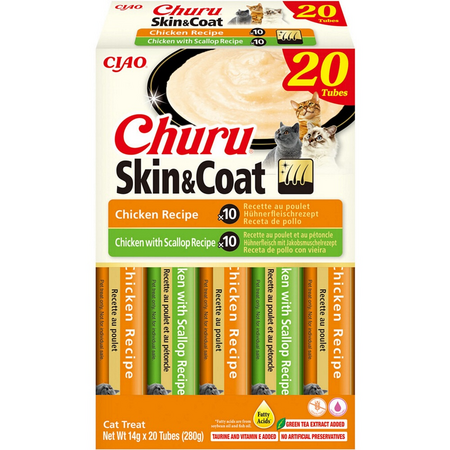 Snack ciao churu skin&coat kip 20x14g
