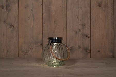 Solar glas d14.5h16cm helder