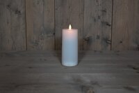 Solar kaars bw vlam wit d8h17cm