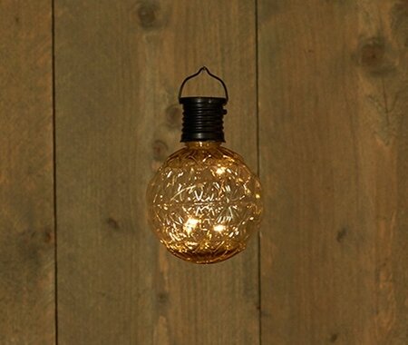 Solar lamp led kristal d7.5h11cm