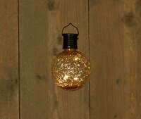 Solar lamp led kristal d7.5h11cm