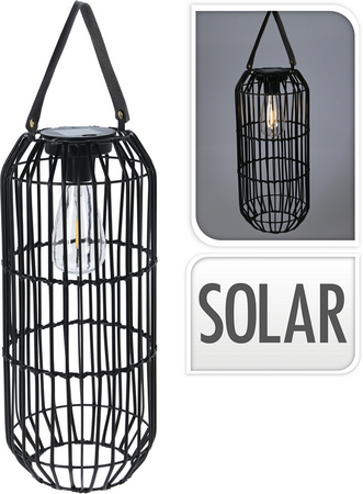 SOLAR LAMP METAAL DIA17XH38CM