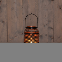 Solar lantaarn 14x21,5cm vlameffect