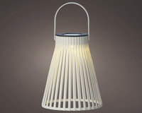 Solar lantaarn d14.5h18.5cm 1l wit