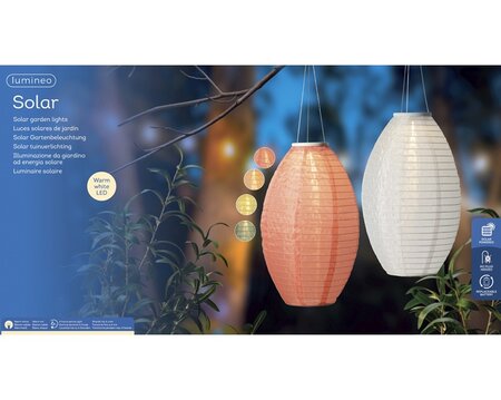 Solar lantaarn d22h33cm 1l wwit a4