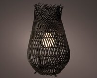 Solar lantaarn d22h36cm zwart