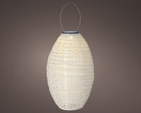 Solar lantaarn d23h38cm-1l wit/wwit