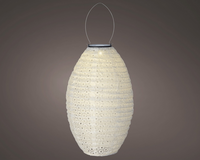 Solar lantaarn d23h38cm-1l wit/wwit - afbeelding 2