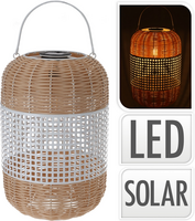 SOLAR LANTAARN D24XH36CM WIT