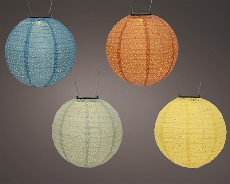 Solar lantaarn d25h23cm 1l wwit a4