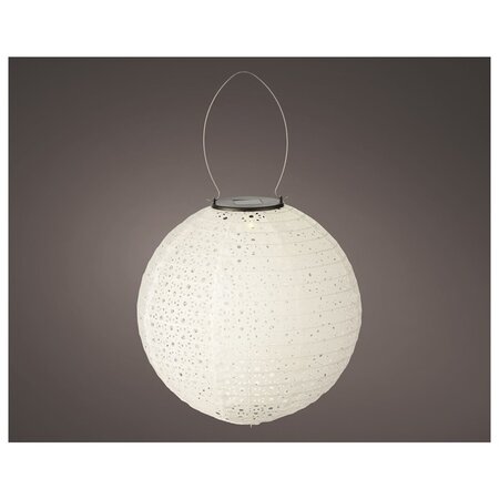 Solar lantaarn d25h25cm wit