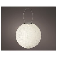 Solar lantaarn d25h25cm wit