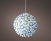 Solar lantaarn d40h35cm 1l blw/wwit