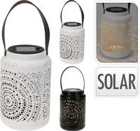 SOLAR LANTAARN METAAL 2ASS KL