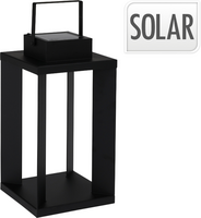 SOLAR LANTAARN METAAL H42CM ZW