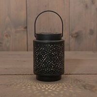 Solar lantaarn mtl 12x8.5cm zwart