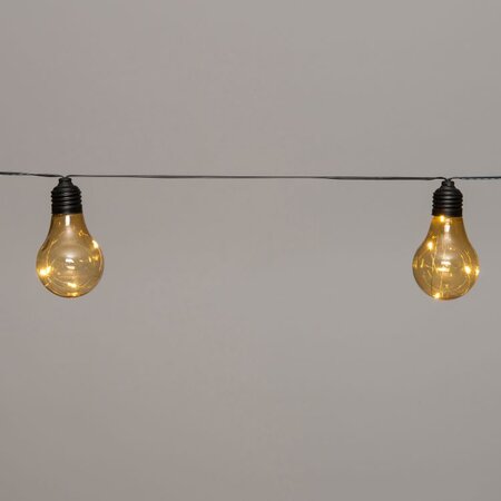 Solar partylights 10l/l4.5m zwart