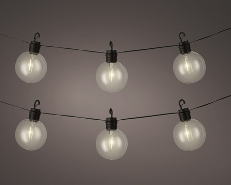 Solar stringlights d8h580cm zwart