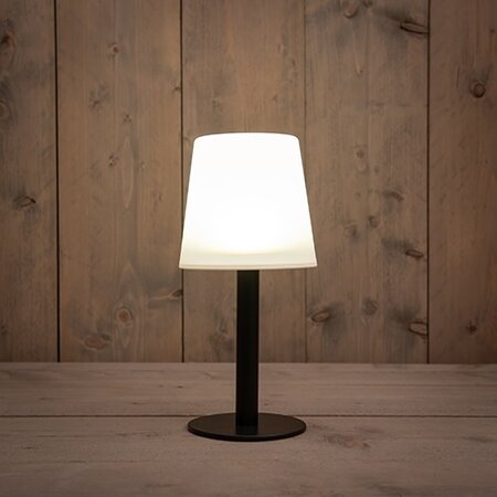 Solar tafellamp 15x15x32cm warm wit