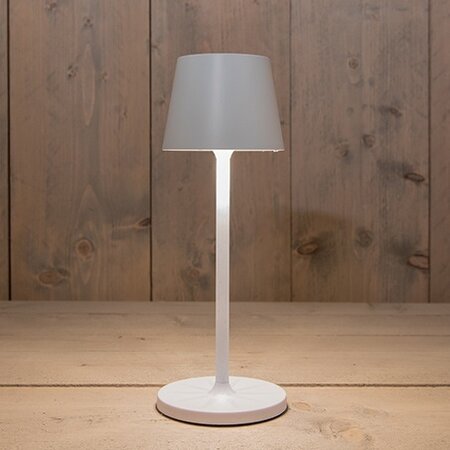 Solar tafellamp 31x11cm wit