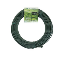Spandraad groen geplast. l50m