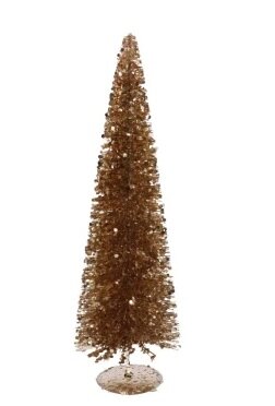 SPARKLE CHAMPAGNE TREE SEQUINS 11X30CM