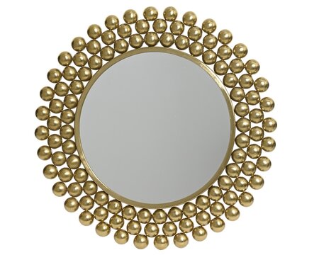 Spiegel aluminium l61b61h5cm goud