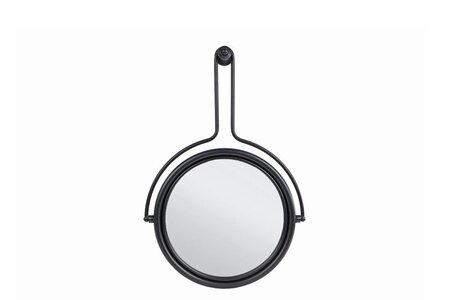 Spiegel lia zwart metaal l44b7h65m